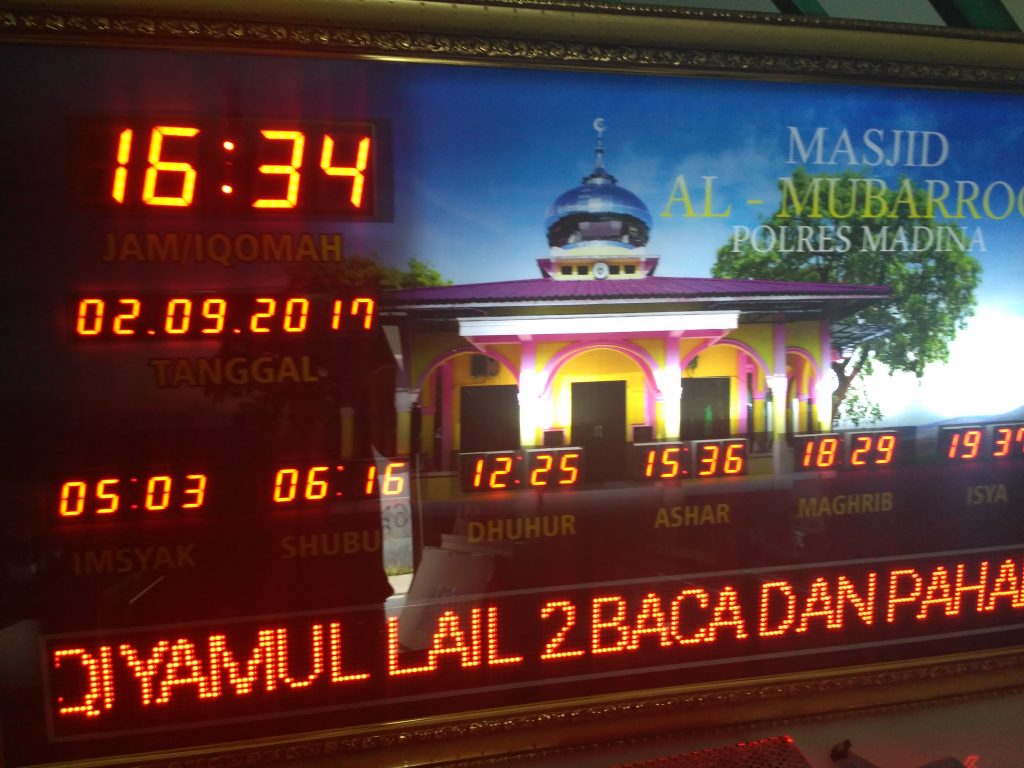 jam digital masjid cibodas
