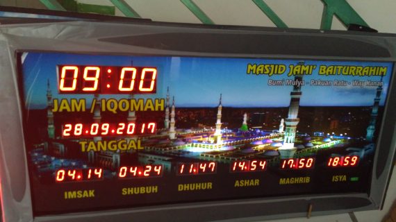 Jam Digital Masjid Kelapa Gading